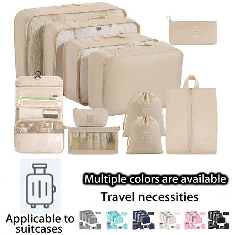 Travel Accessories Gift Set - Seyahat Saklama Çantaları Seti 7/8/9/10 Parça