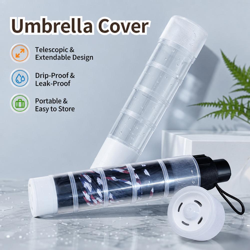 Travel Umbrella Compact - Su Geçirmez Katlanır Şemsiye Kılıfı Teleskopik