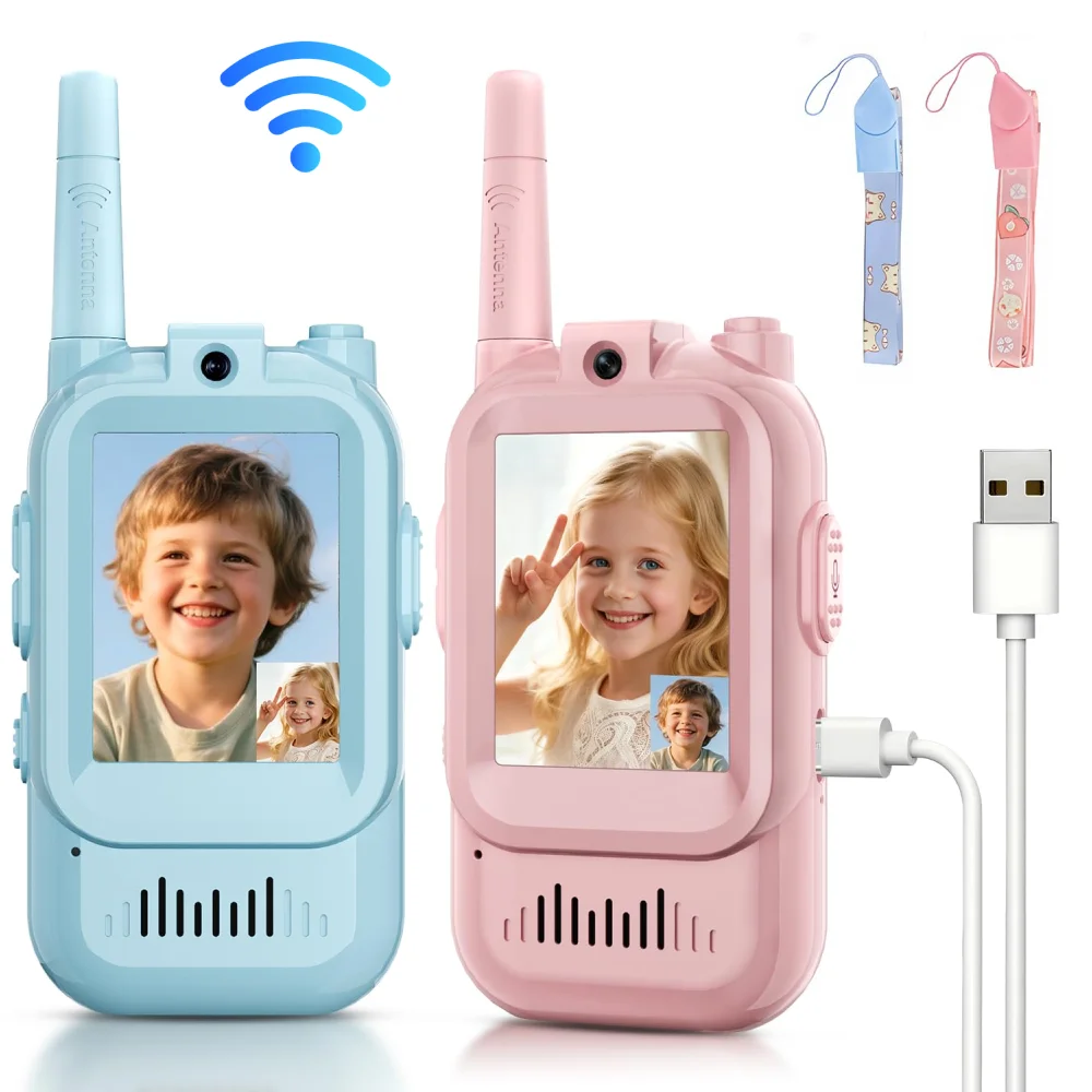 Travel Accessories For Toddlers - 2 adet Video Walkie Talkies çocuklar