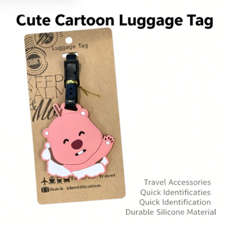 Travel Accessories Kids - Kawaii Pororo Loopy Beaver Bagaj Etiketi,