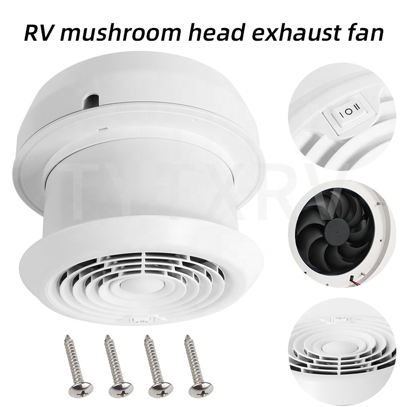 Travel Accessories - RV Aksesuarları DC12V/24V Güçlü Rüzgarlı Mantar
