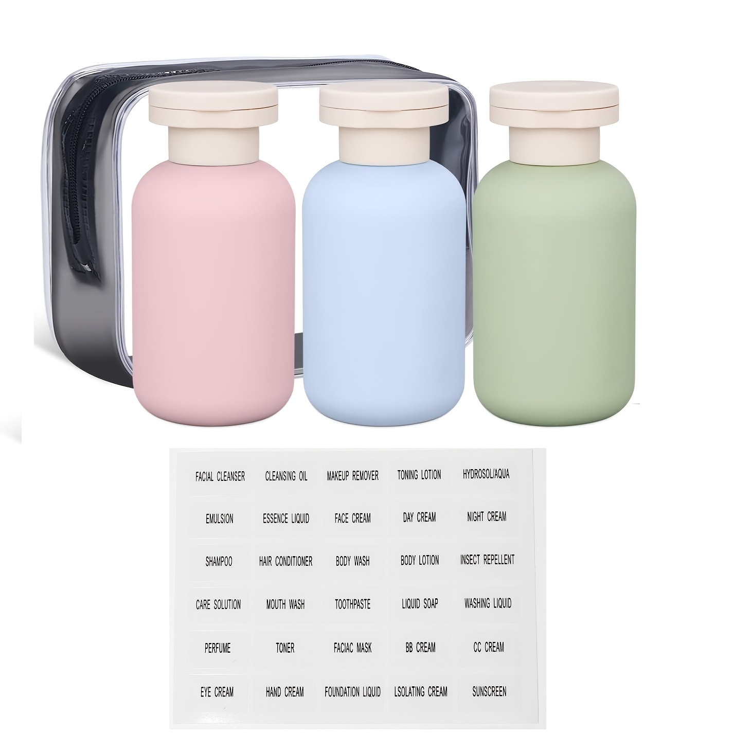 Toiletry Bag Tsa - Seyahat İçin 3.4oz TSA Onaylı Silikon