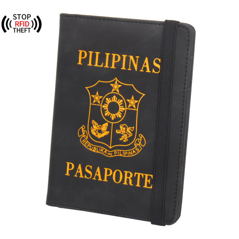 Sim Card Holder Case - Filipinler pasaport kapağı Rfid seyahat cüzdanı