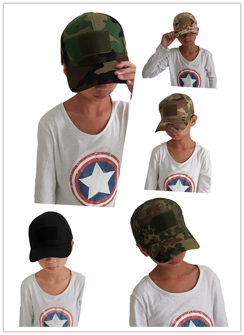 Travel Accessories Kids - 8-14 Yaş Çocuk Şapkası Kamuflaj Çocuk