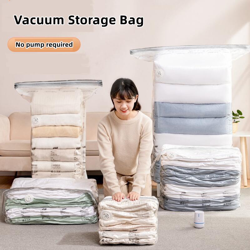 Travel Accessories In Store - Pompa Gerektirmeyen Vakumlu Sıkıştırma Çantası, Kıyafetleri