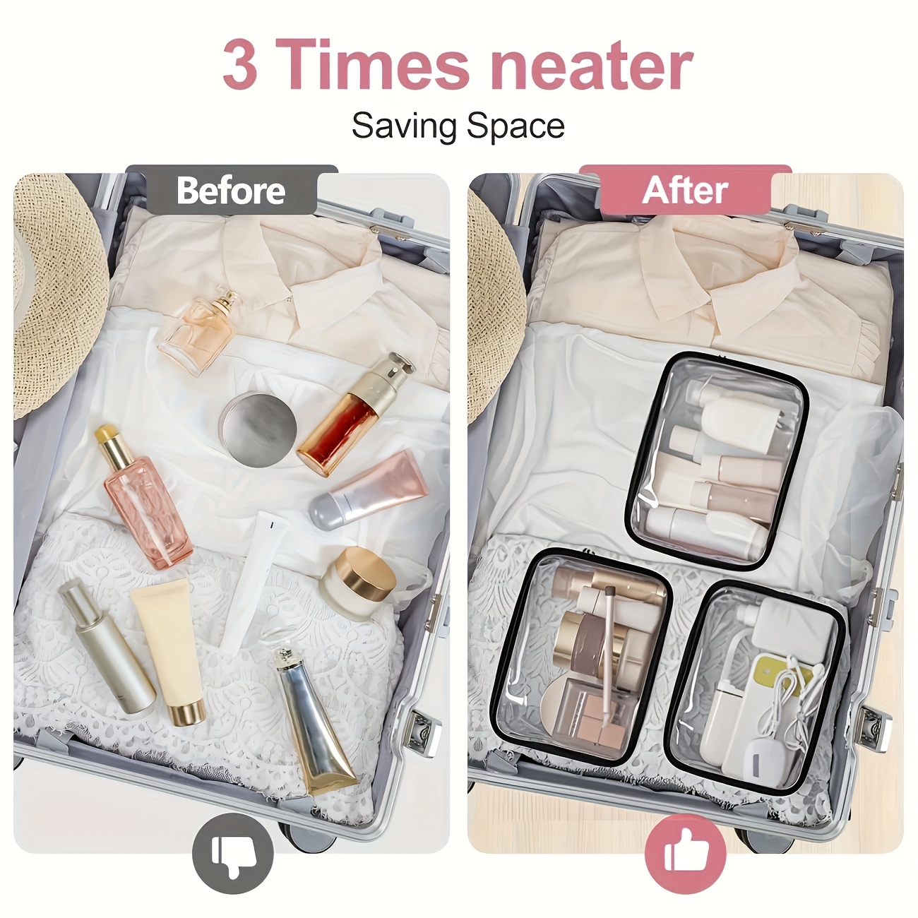 1 adet Şeffaf Makyaj Çantası Ş - Toiletry Bag Tsa incelemesi ve fiyatı