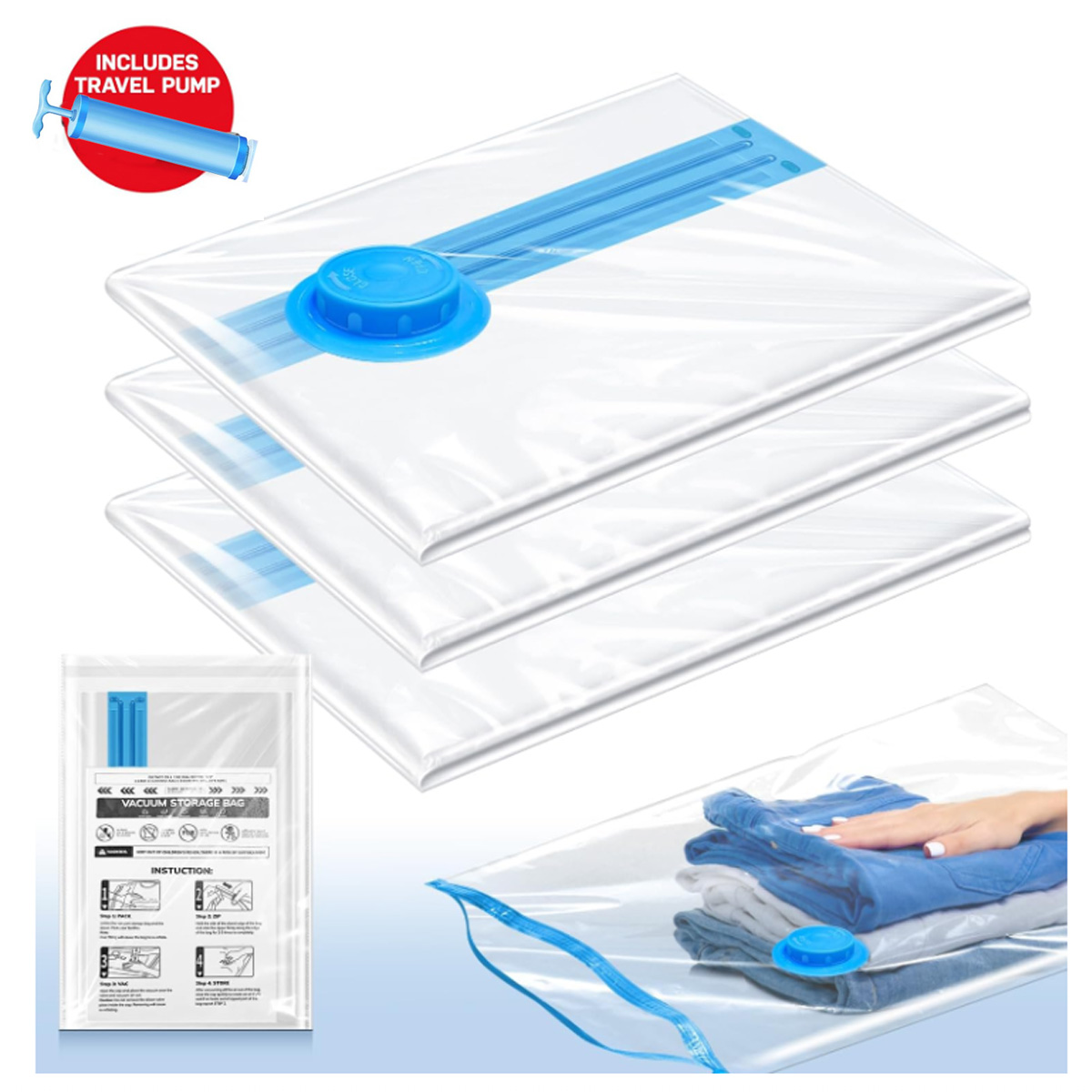 3 Adet Valfli veya Pompalı Vak - Travel Accessories In Store incelemesi ve fiyatı