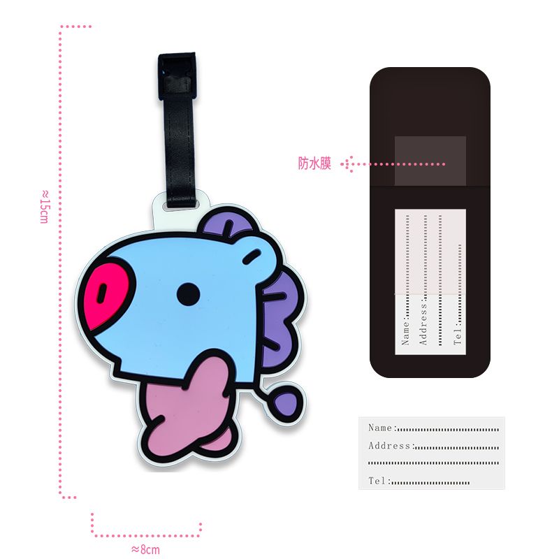 BT21 çizgi film sevimli anahta - Travel Accessories Gift Set incelemesi ve fiyatı