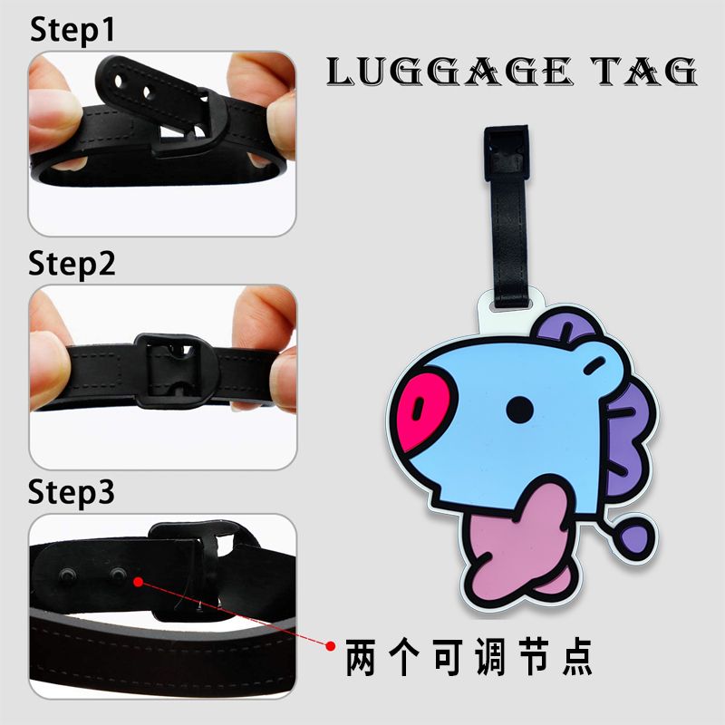 BT21 çizgi film sevimli anahta - Travel Accessories Gift Set incelemesi ve fiyatı