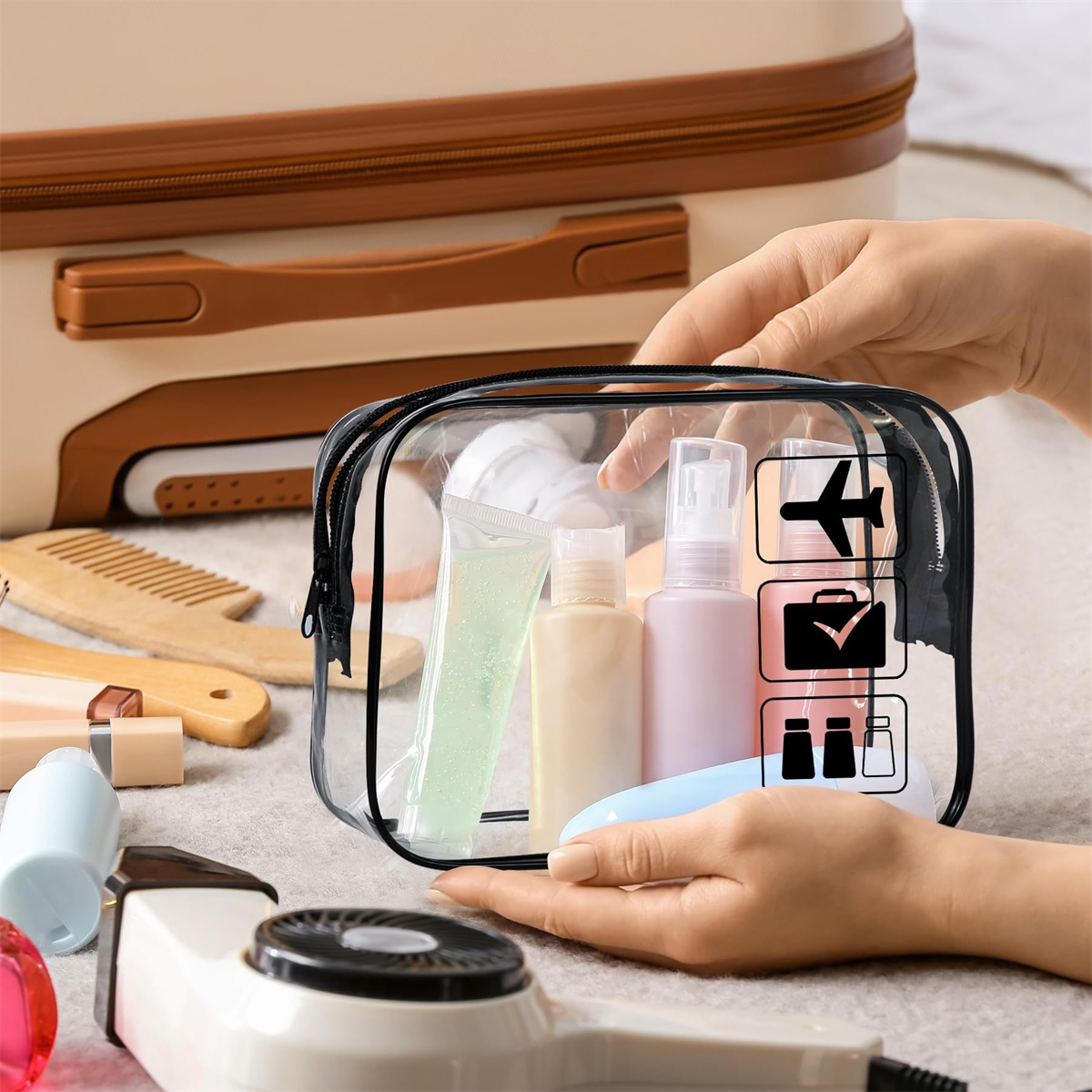 1 adet Şeffaf Tuvalet Malzemel - Toiletry Bag Tsa incelemesi ve fiyatı