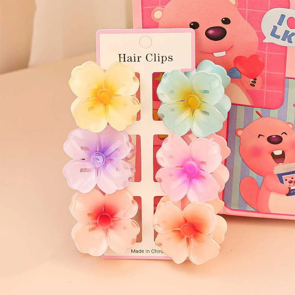 6 adet moda renkli şeffaf çiçe - Travel Hair Accessories incelemesi ve fiyatı