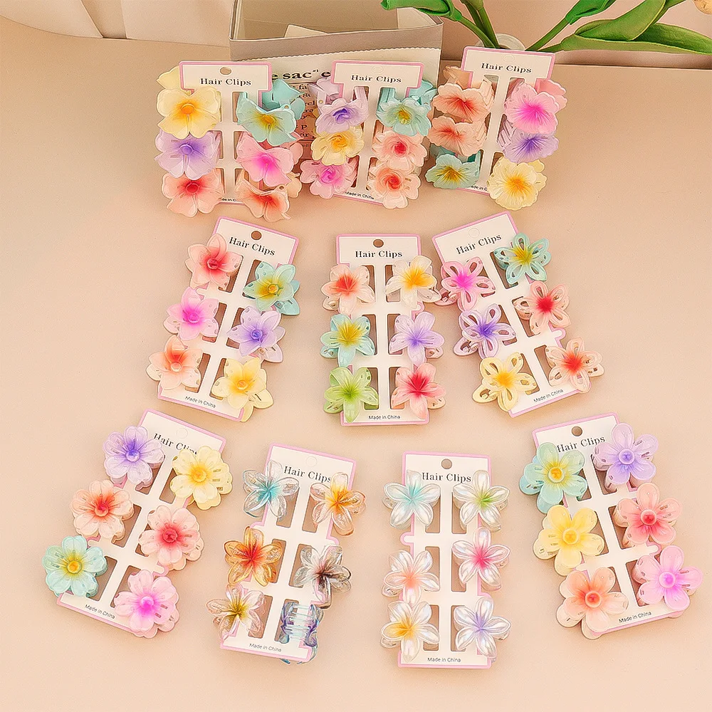 6 adet moda renkli şeffaf çiçe - Travel Hair Accessories incelemesi ve fiyatı