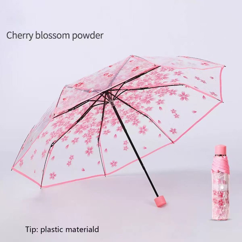 Taşınabilir Şeffaf Sakura Şeff - Travel Umbrella Compact incelemesi ve fiyatı