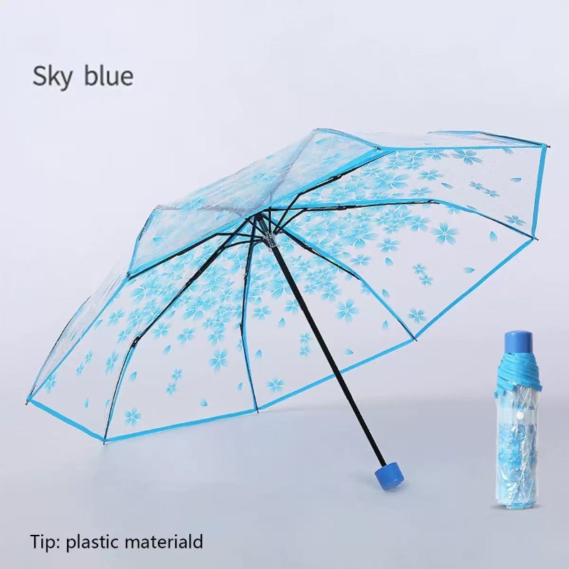 Taşınabilir Şeffaf Sakura Şeff - Travel Umbrella Compact incelemesi ve fiyatı