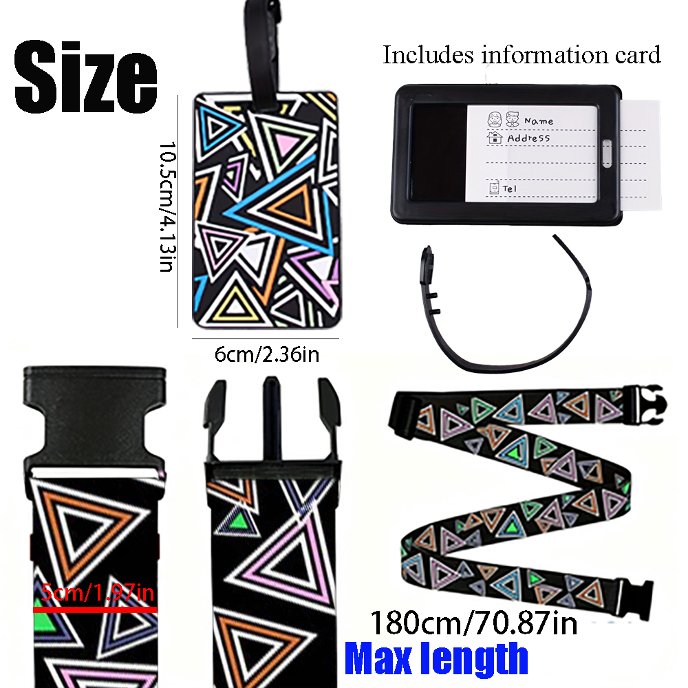 Siyah Zemin Üzerine Renkli Üçg - Travel Accessories Gift Set incelemesi ve fiyatı
