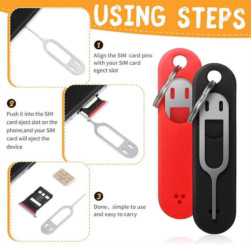 3 adet anti-kayıp Sim kart çık - Sim Card Holder Case incelemesi ve fiyatı