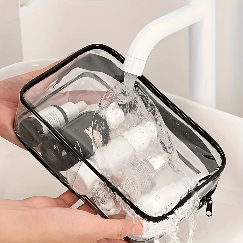 1 adet şeffaf makyaj çantası ş - Toiletry Bag Tsa incelemesi ve fiyatı