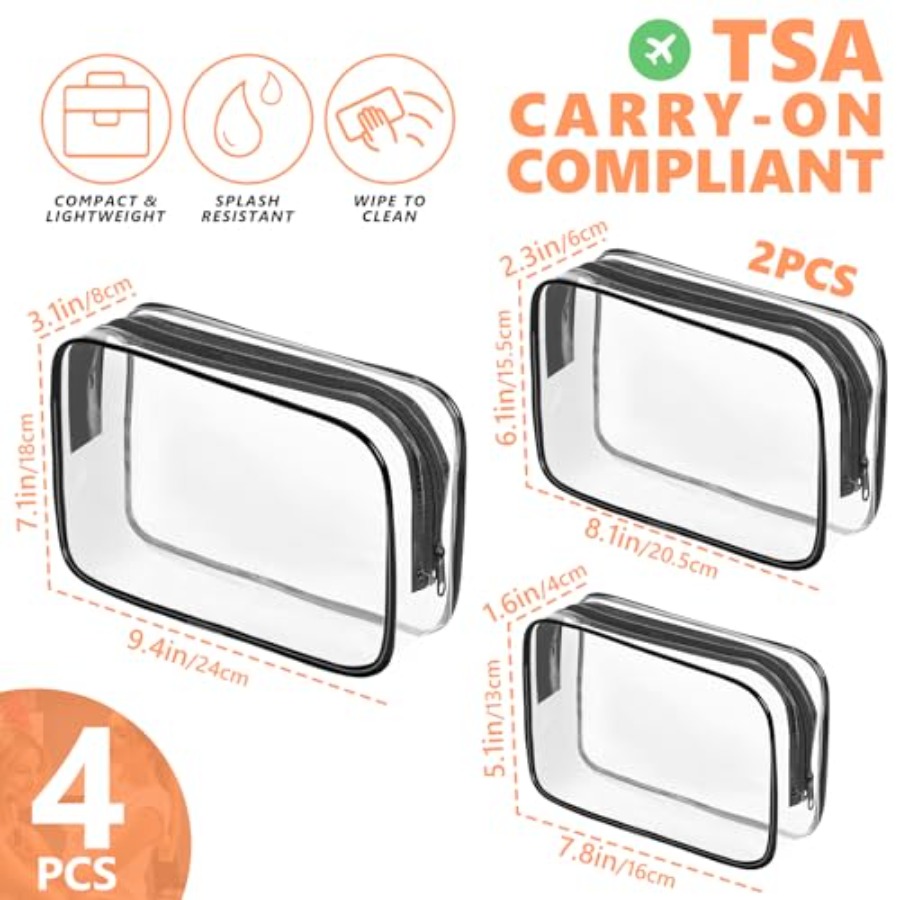 Şeffaf Makyaj Çantası, Fermuar - Toiletry Bag Tsa incelemesi ve fiyatı